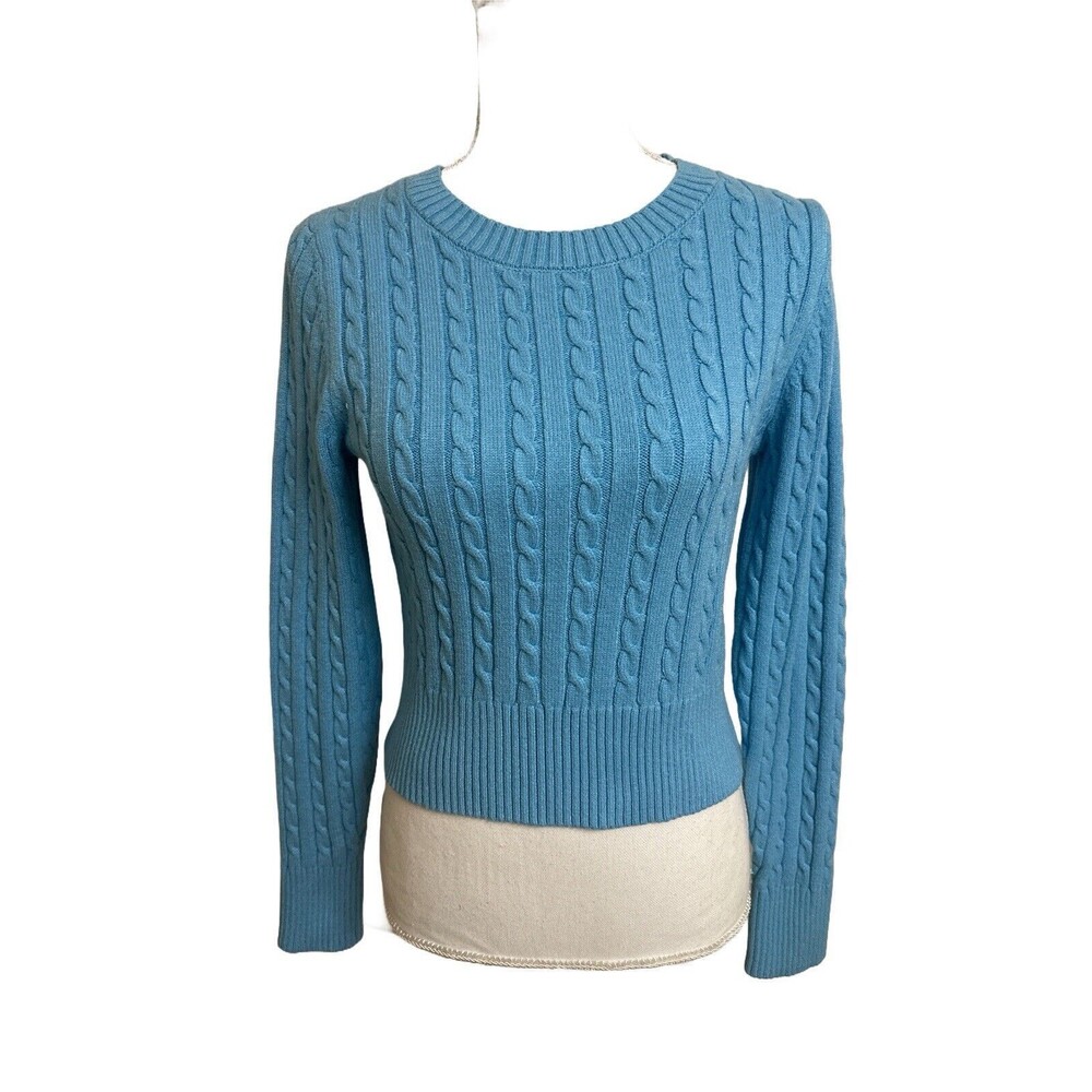 Jessica Simpson Women's L Cable Knit Sweater Crewneck Large